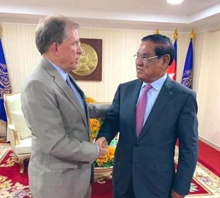 美国大使拜会苏庆：多国公民被骗到柬埔寨做诈骗