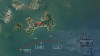 中国4海警船金门海域巡查　台湾海巡监控驱离