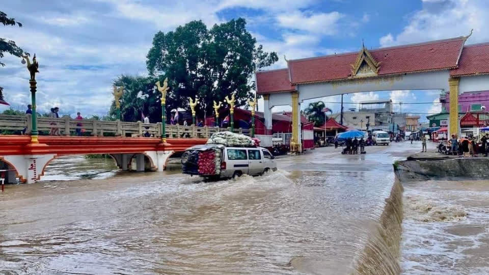 柬泰边境口岸遭遇洪水冲击，仍正常开放！
