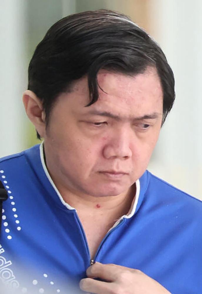 “新郎”吴坤明被判坐牢6个月3周。 （海峡时报）