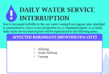 内湖水源浑浊 马尼拉水务公司宣布首都区多地减压停水