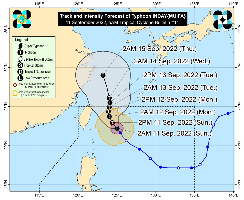 台风“恩黛”朝西北移动 西南季风将继续为吕宋岛带来降雨